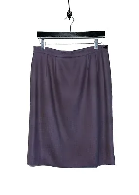 Céline Vintage Purple Diagonal Wool Skirt - Size 42 FR • $273.22