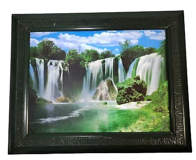 Vintage Framed Waterfall Lighted Motion Picture 13 W X 10.5 H • $45.89