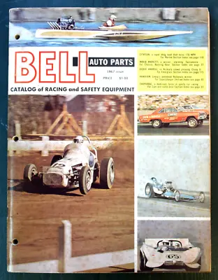 Original VINTAGE 1967 HOT ROD Catalog BELL CRaGaR StewaRt WarNer Drag Racing Old • $129.67