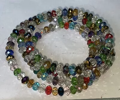 Super Sparkly Glass Bracelet On Memory Wire. L • £0.99