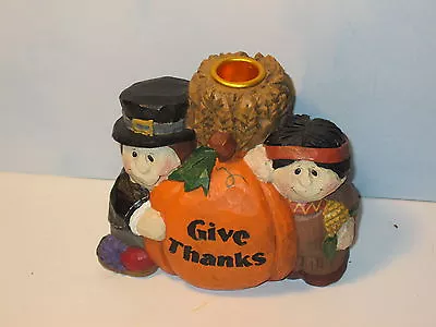 Midwest Of Cannon Falls Eddie Walker Thanksgiving Pilgrim Candle Holder • $16.44