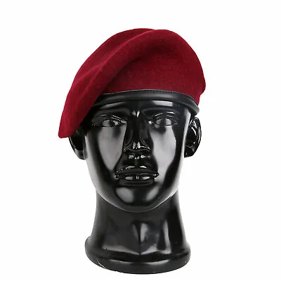 British US Military Army Wool Beret UKSF USSF Green Beret Red Beret Hat Cap • $15.99