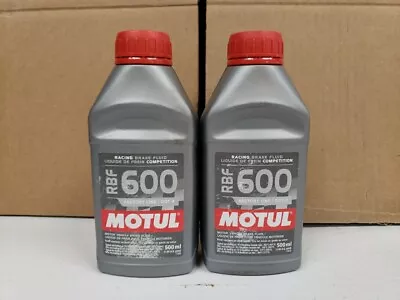 Motul RBF 600 Full Synthetic Racing Brake Fluid DOT 4  500ml Bottles- LOT OF 2  • $40