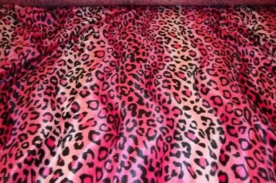 Pink Cheetah Leopard Velboa Upholstery Fabric Per Yard 60” Wide • $14.95