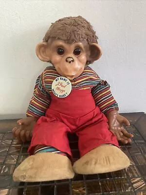 J. Fred Muggs Monkey Stuffed Plush With Rubber Face Vintage 1950’s • $39