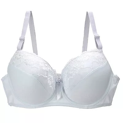 1/2Pcs Underwear Embroidery Plus Size Strapless Push Up Lace 3/4 Cup Bra Sexy • $23.42