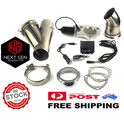 Premium Exhaust Cutout Valve Kit 2 Inch Stainless Steel Electric With Remote • $149.99