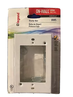 Legrand Wiremold BW5 On-Wall Wiring Metal Starter Box - New  • £8.44