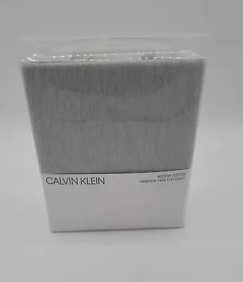 $30 • Buy Calvin Klein Modern Cotton Harrison Twin Flat Sheet
