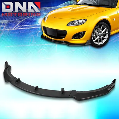 For 2009-2013 Mazda MX-5 Miata 3Pc Front Bumper Lip GV-Style Spoiler Matte Black • $64.99