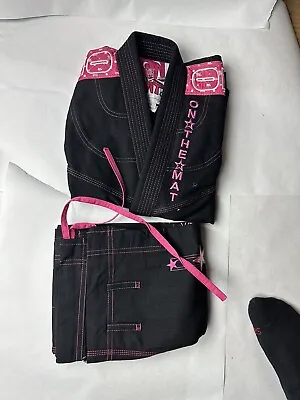 Fuji Submit Everyone BJJ Gi Pink & Black Size F1 • $150