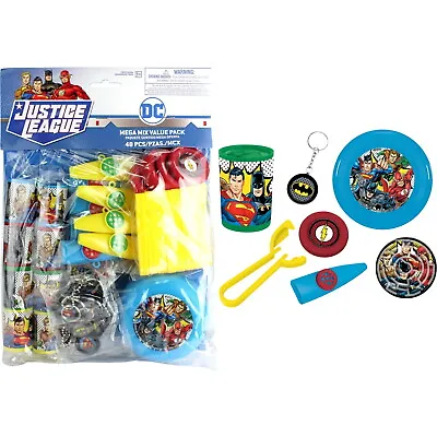 $24.99 • Buy Justice League Heroes Unite Party Supplies Mega Mix Value 48 Favours Toys