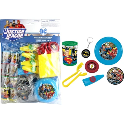 $24.99 • Buy Justice League Heroes Unite Party Supplies Mega Mix Value 48 Favours Toys