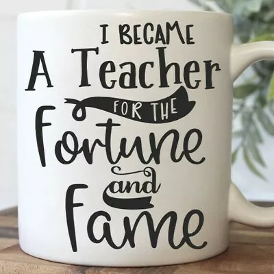 Teacher Gift Mug School Gift Science Teacher English Maths History Tutor • £9.99