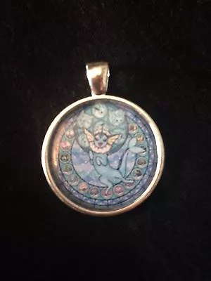 £3.49 • Buy Kingdom Hearts Themed Stained Glass Necklace Keyring Pokemon Vaporeon