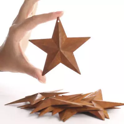 12 Rusty Barn Stars Star 3.75 In 3 3/4  Dimensional 2D W/ Hole Craft Country • $12.99