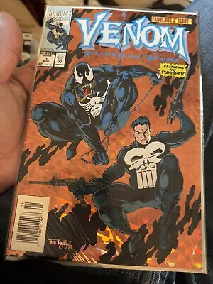 Venom Funeral Pyre #1 Marvel Aug 1993 Holograph Foil Cover Punisher Feature • $1.25