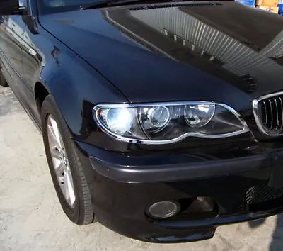 IDFR BMW E46 4D 01~05 316 318 320 325 328 330 Chrome Frame Bezel For Head Lights • $88