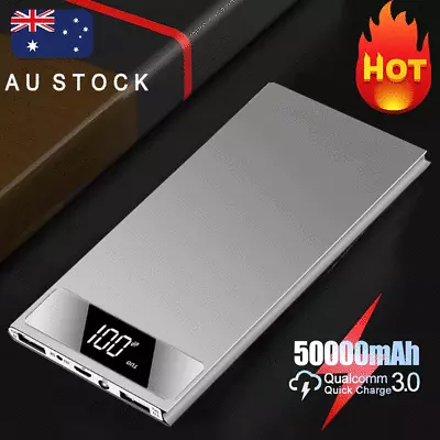 $26.97 • Buy 500000mAh Power Bank 20W Fast Charging Charger External Battery Pack