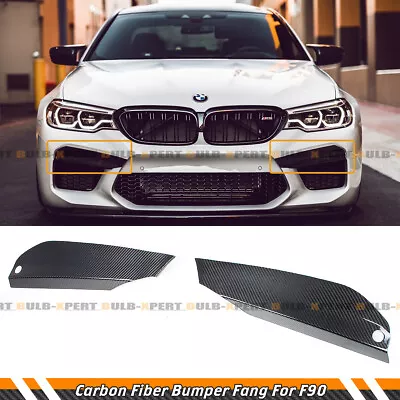 For 2018-2020 Bmw F90 M5 Carbon Fiber Front Bumper Upper Air Vent Lid Cover Trim • $121.95