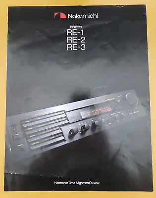 $29.99 • Buy Nakamichi RE-1/2/3 AM/FM Stereo Receiver Original Brochure   