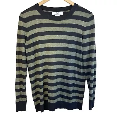 Magaschoni Striped Alpaca Cashmere Sweater Medium Women’s • $29.99