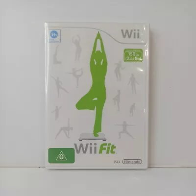 Wii - Wii Fit Nintendo. Region PAL Exercise Fitness Wellbeing Stretching Fun • $10.95