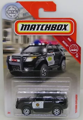 2012 Ford Explorer Sand Diego Police SUV Matchbox Diecast Vehicle NEW • $7.99