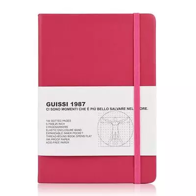 A5 Premium Classic Dotted Grid Bullet Notebook Journal Dot Hard Cover(Solferino) • $46.45