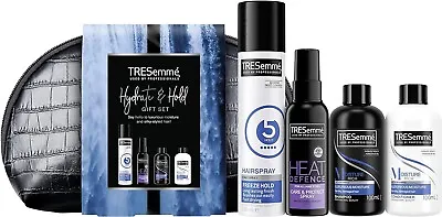 TRESemmé Gift Set Hydrate & Hold With Faux Croc Washbag Gifts For Her 4 Piece • £7.99