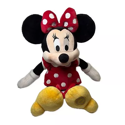 Disney Parks Minnie Mouse 20  Plush Toy Authentic Original Red Polka Dot Dress • $10.39