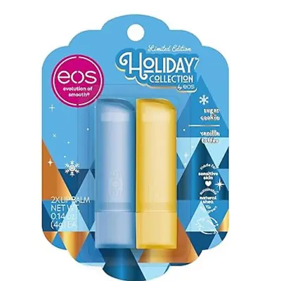 Eos Holiday Lip Balm Gift-All Day Moisture Lip Care 0.14 Oz 2-Pack • $8.50