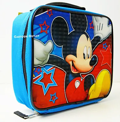 Disney Mickey Mouse Lunch Bag Lunch Box Travel Snack Sack Tote Birthday Gift New • $9.49