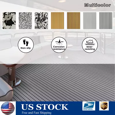 Nonslip EVA Foam Marine Boat Flooring Mat Yacht Faux Teak Decking Sheet Carpet • $53.99