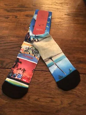 Stance Wade  Casual Combed Cotton Socks “ Ocean Drive” SIZE L/XL (9-13) • $17.99