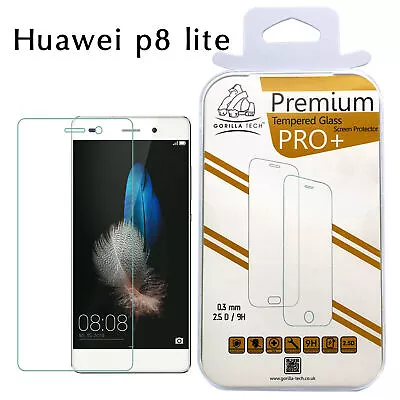 Gorilla Tempered Glass Screen Protector Shield Cover For P8 Lite (2017) • £3.99