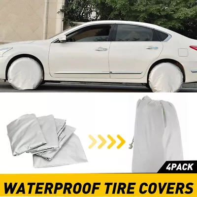 29  Heavy Duty Tire Cover Set RV Motorhome Wheel Covers Rain Protection For Ford • $36.54