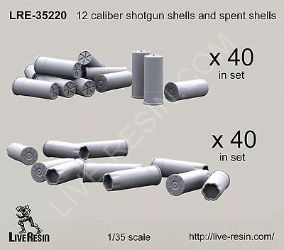 Live Resin 35220 1/35 12 Caliber Shells And Spent Shells • $13.99