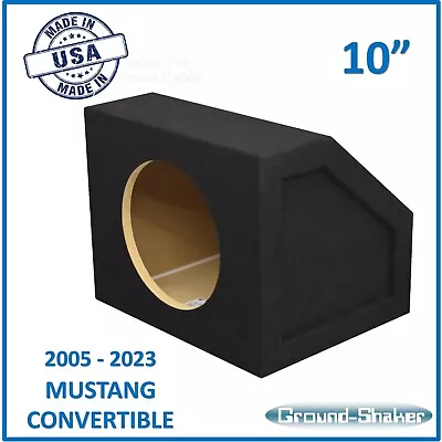 2005 - 2023 Ford Mustang Convertible 10  Sealed Sub Box Subwoofer Enclosure • $250