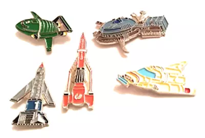 £7.99 • Buy Thunderbirds Are Go! Set Of 5 Metal Enamel Pin Badges 