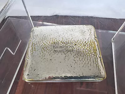 Vintage 1940's Cigarette Case With Inscription • $35