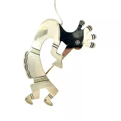 Navajo Kokopelli Pin/Pendant By Rose Werito And William Platero • $120