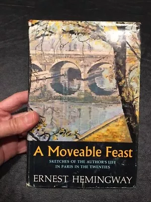 *A Moveable Feast* Ernest Hemingway 1964 HC/DJ BOMC VG/VG+  W  On Copyright Page • $47.50