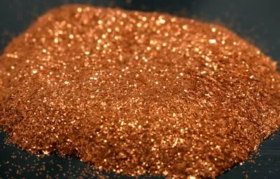 Golden Orange Metal Flake Glitter .008 0.008 Hex Painting Crafting Epoxy Resin • $23.70