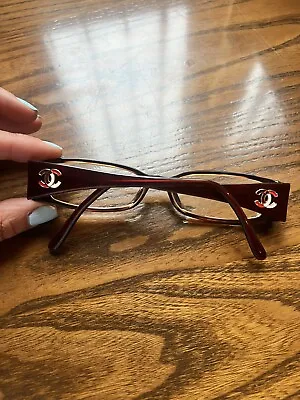 £150 • Buy Vintage Chanel Women’s Glasses In Red