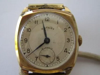 Vintage Rare Rotary Mechanical Men's Midsize Watch ~ 15 Jewels • $48