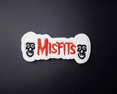 The Misfits Music Punk Rock Band Patch Embroidered Iron On Appliqué 3.25”x 1.25” • $3.19