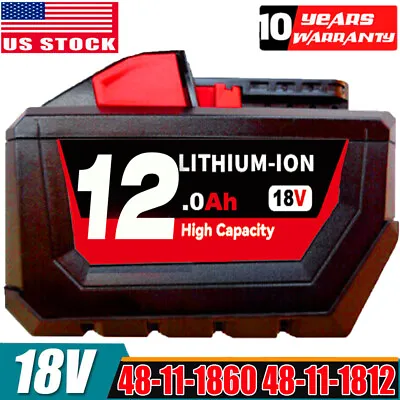 For Milwaukee For M18 High Output 18V Lithium Ion 12.0Ah Battery 48-11-1812 XC • $44.49