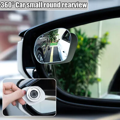 2Pcs 360 Degree Suction Cup Auto Car Rearview Mirror Wide-angle Blind Spot Parts • $13.85