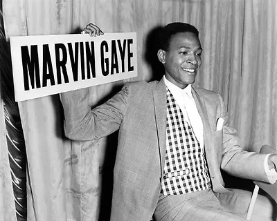 Soul Singer MARVIN GAYE Glossy 8x10 Photo Musical Motown Print Portrait • $5.49